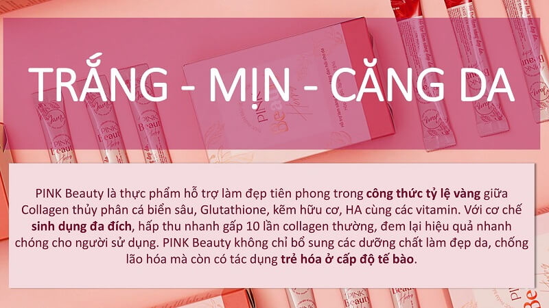 Pink Beauty Collagen Trang Da